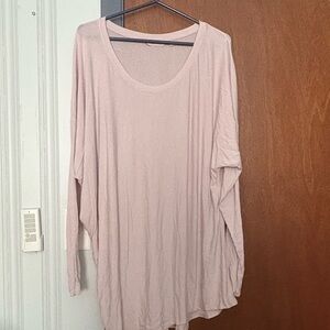 Athleta dolman sleeve Pale Pink / Lavender tunic (1X)